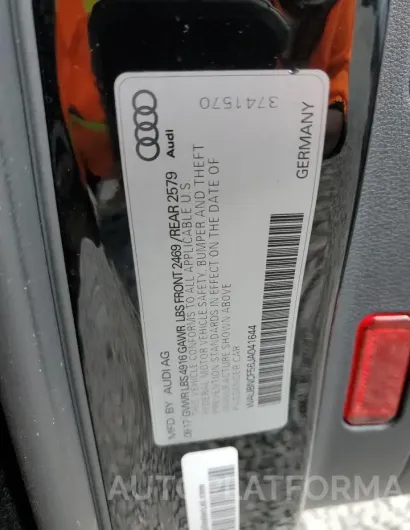 AUDI A5 PREMIUM 2018 vin WAUBNCF56JA041644 from auto auction Copart