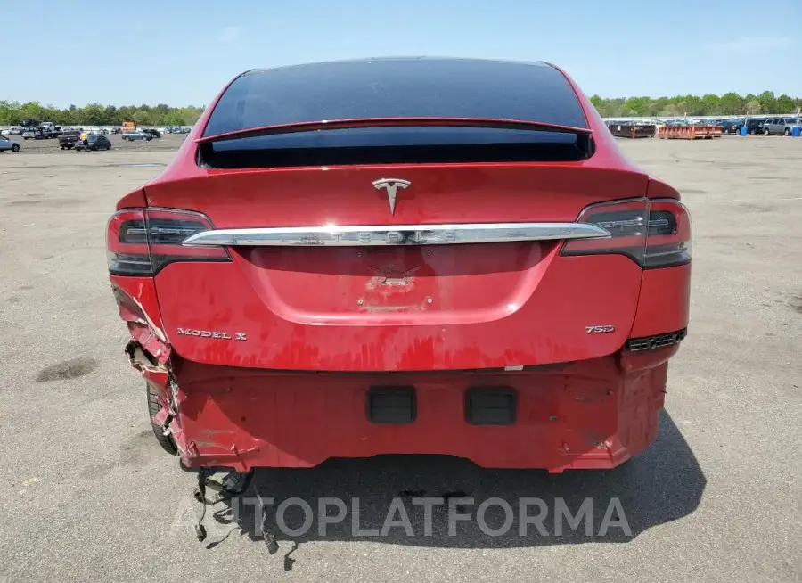 TESLA MODEL X 2016 vin 5YJXCAE21GF008819 from auto auction Copart