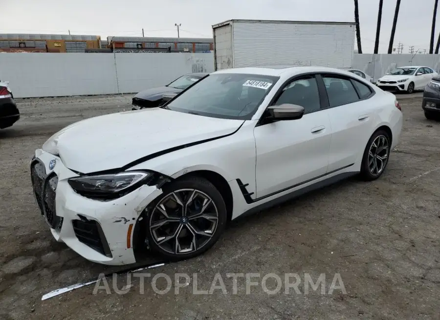 BMW I4 M50 2023 vin WBY33AW0XPFN88139 from auto auction Copart