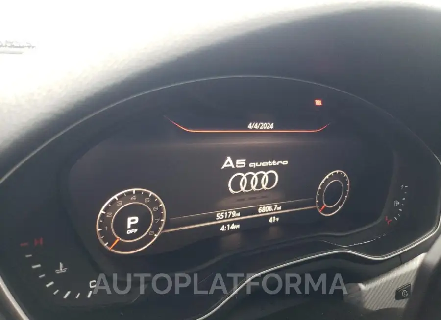 AUDI A5 PREMIUM 2019 vin WAUTNAF54KA010709 from auto auction Copart