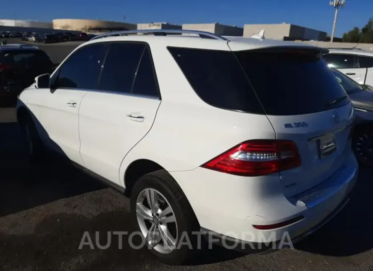 MERCEDES-BENZ ML 350 2015 vin 4JGDA5JBXFA462592 from auto auction Copart