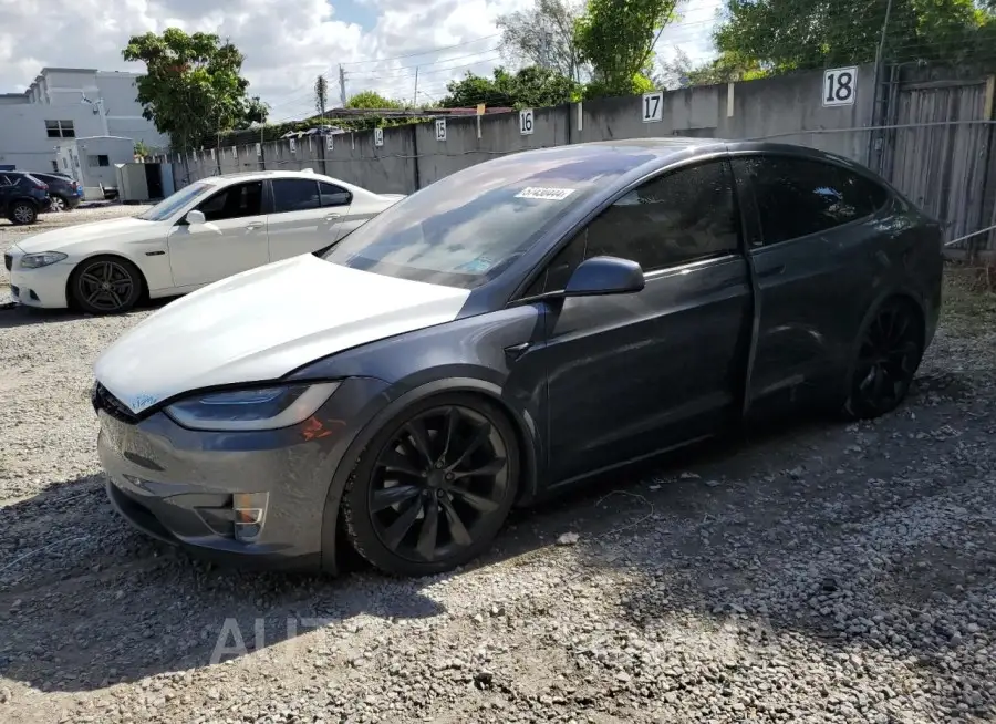 TESLA MODEL X 2018 vin 5YJXCDE27JF104740 from auto auction Copart