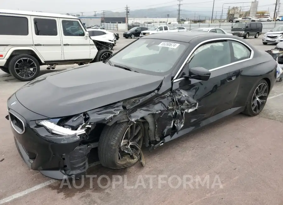 BMW 230I 2022 vin 3MW23CM00N8C39697 from auto auction Copart