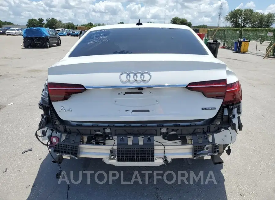 AUDI A4 PREMIUM 2022 vin WAUEAAF4XNN014806 from auto auction Copart