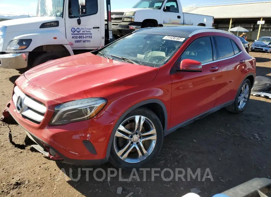 MERCEDES-BENZ GLA 250 2015 vin WDCTG4EB1FJ166129 from auto auction Copart