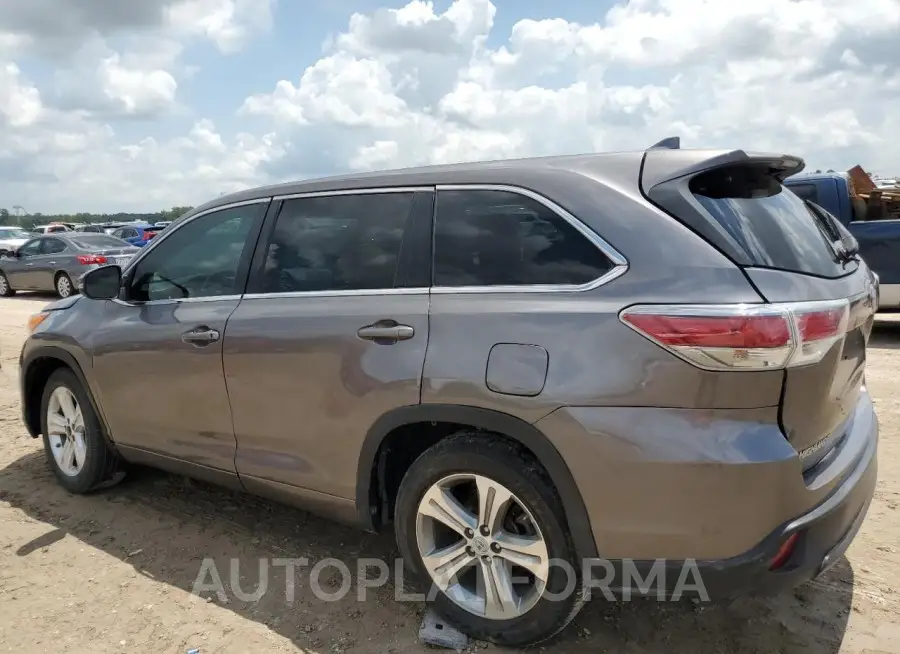 TOYOTA HIGHLANDER 2015 vin 5TDZKRFH1FS104179 from auto auction Copart