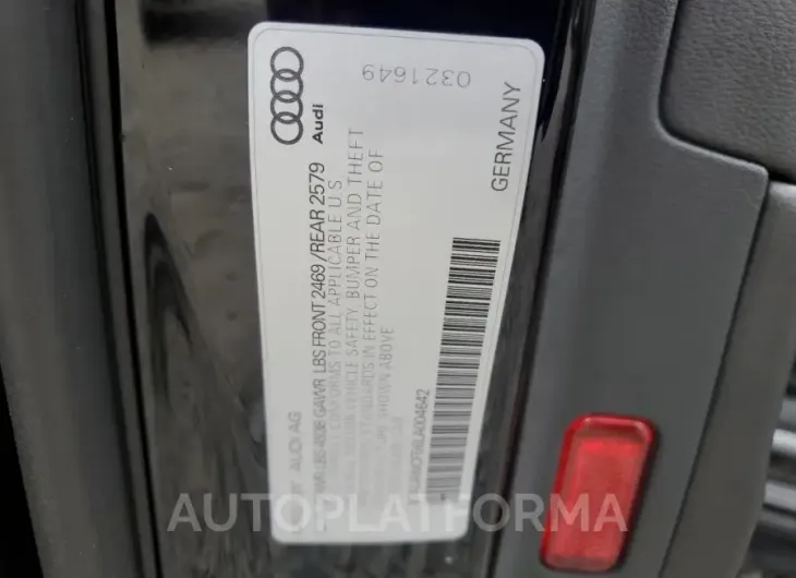 AUDI A5 PREMIUM 2020 vin WAUANCF56LA004642 from auto auction Copart