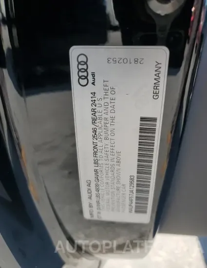 AUDI S5 PREMIUM 2018 vin WAUP4AF57JA129583 from auto auction Copart