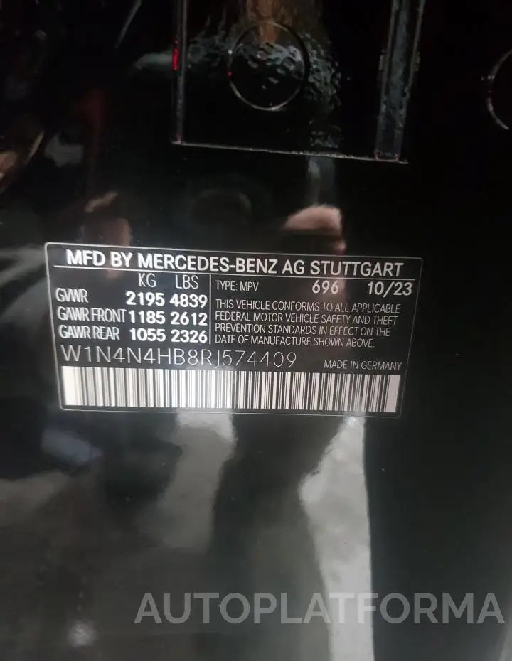 MERCEDES-BENZ GLA 250 4M 2024 vin W1N4N4HB8RJ574409 from auto auction Copart