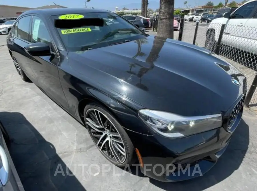 BMW 740 I 2017 vin WBA7E2C39HG741359 from auto auction Copart