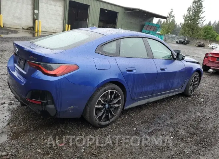 BMW I4 M50 2023 vin WBY33AW07PFN69788 from auto auction Copart