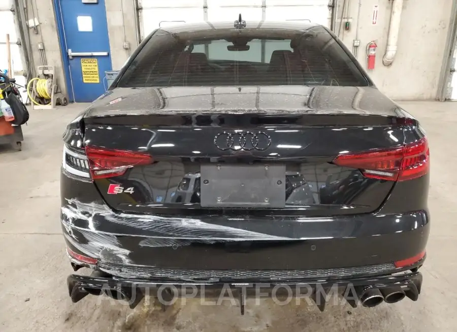 AUDI S4 PRESTIG 2018 vin WAUC4AF47JA075370 from auto auction Copart