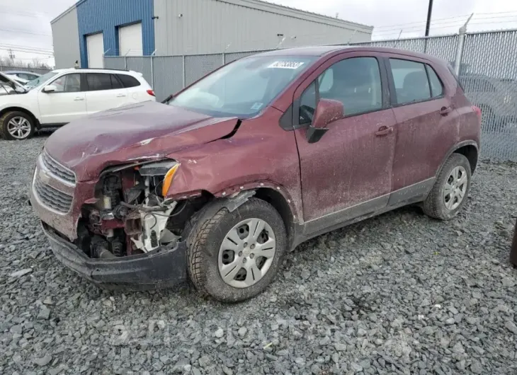 CHEVROLET TRAX LS 2015 vin 3GNCJKSB0FL166798 from auto auction Copart