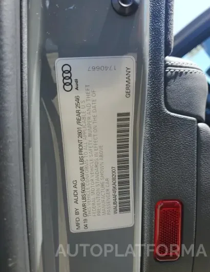 AUDI S4 PREMIUM 2019 vin WAUB4AF45KA082007 from auto auction Copart