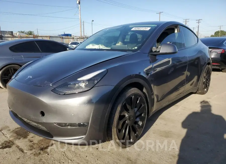 TESLA MODEL Y 2022 vin 7SAYGDEF3NF348289 from auto auction Copart