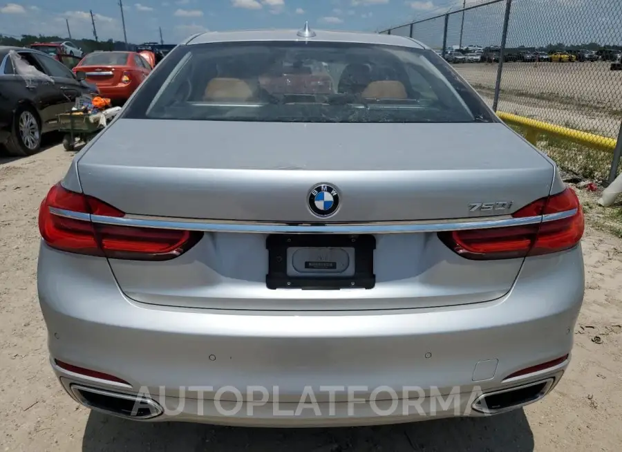 BMW 750 I 2016 vin WBA7F0C56GGM20641 from auto auction Copart