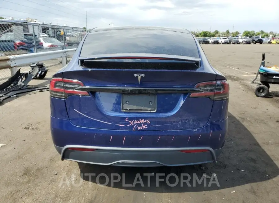 TESLA MODEL X 2022 vin 7SAXCBE53NF360929 from auto auction Copart