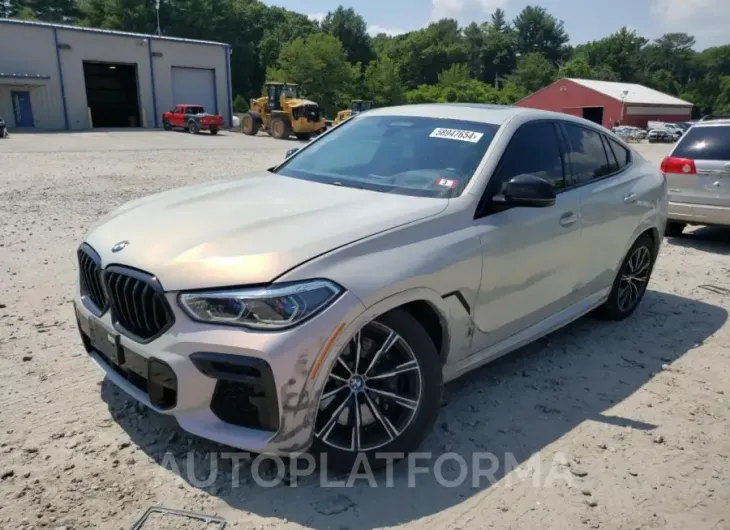 BMW X6 M50I 2022 vin 5UXCY8C0XN9J40025 from auto auction Copart