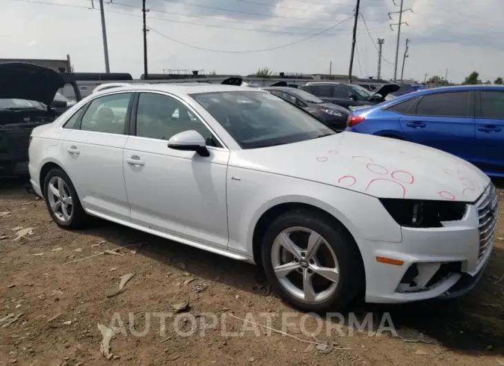 AUDI A4 PREMIUM 2019 vin WAUDNAF48KA016542 from auto auction Copart