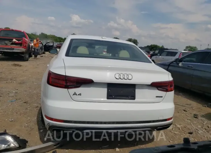 AUDI A4 PREMIUM 2019 vin WAUDNAF48KA016542 from auto auction Copart