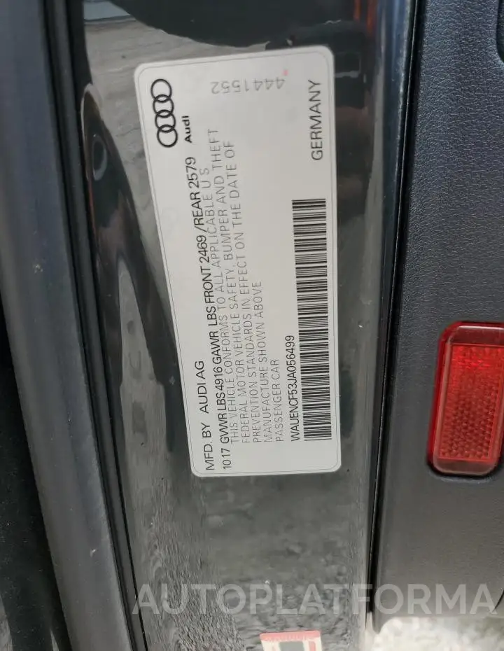 AUDI A5 PREMIUM 2018 vin WAUENCF53JA056499 from auto auction Copart