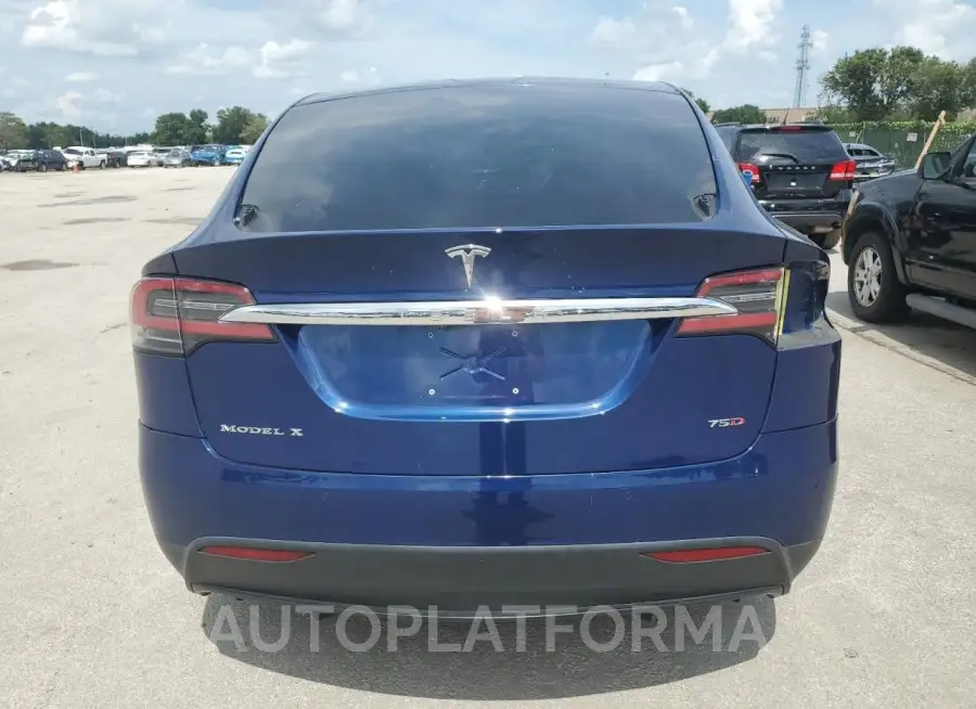 TESLA MODEL X 2017 vin 5YJXCBE22HF077428 from auto auction Copart