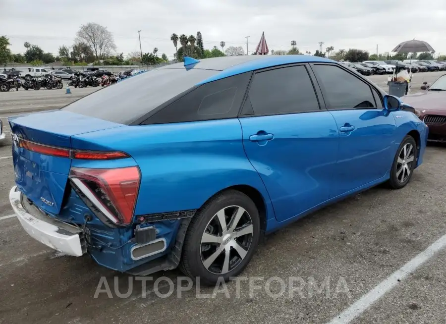 TOYOTA MIRAI 2017 vin JTDBVRBD1HA001968 from auto auction Copart