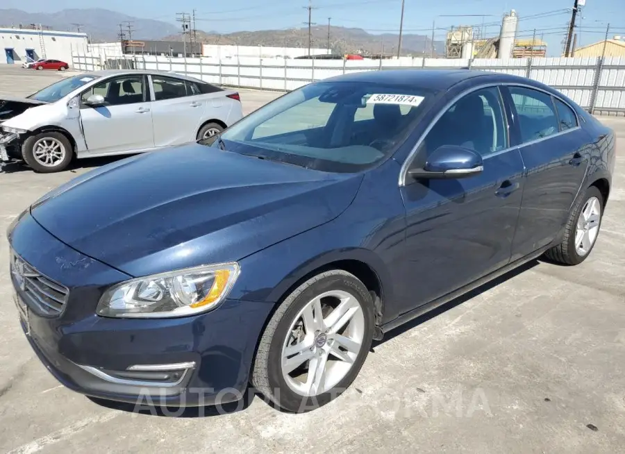 VOLVO S60 PREMIE 2015 vin YV126MFBXF2316410 from auto auction Copart