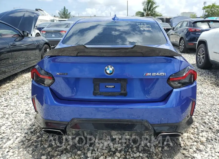 BMW M240XI 2022 vin 3MW53CM03N8C45944 from auto auction Copart