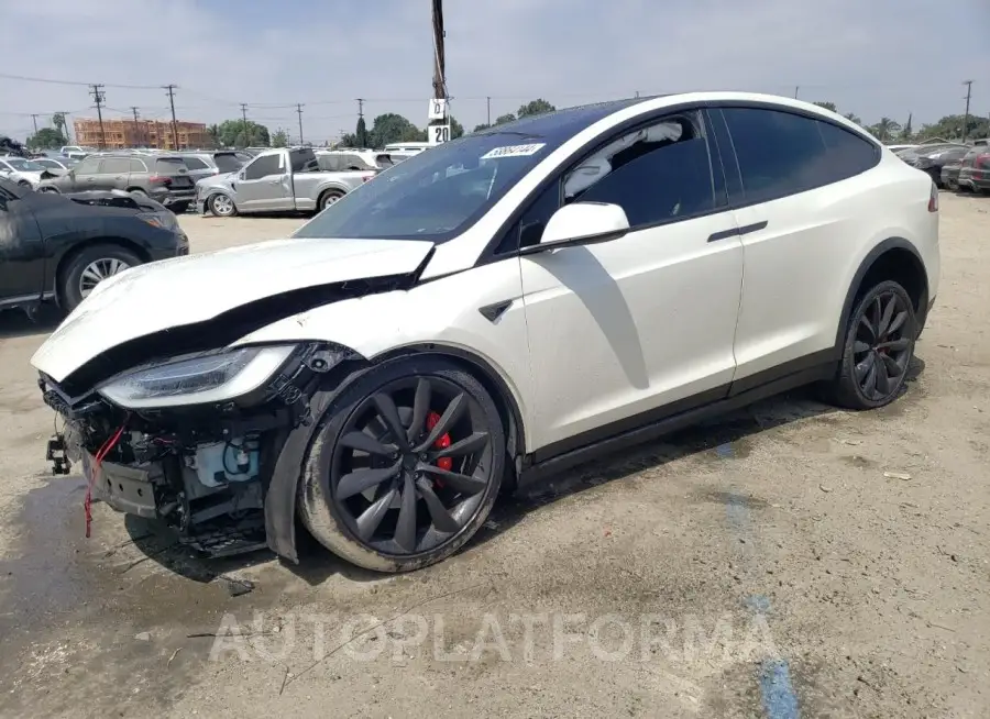 TESLA MODEL X 2016 vin 5YJXCAE45GF005715 from auto auction Copart