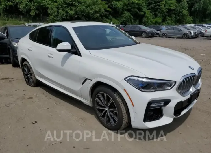 BMW X6 XDRIVE4 2021 vin 5UXCY6C01M9E27159 from auto auction Copart