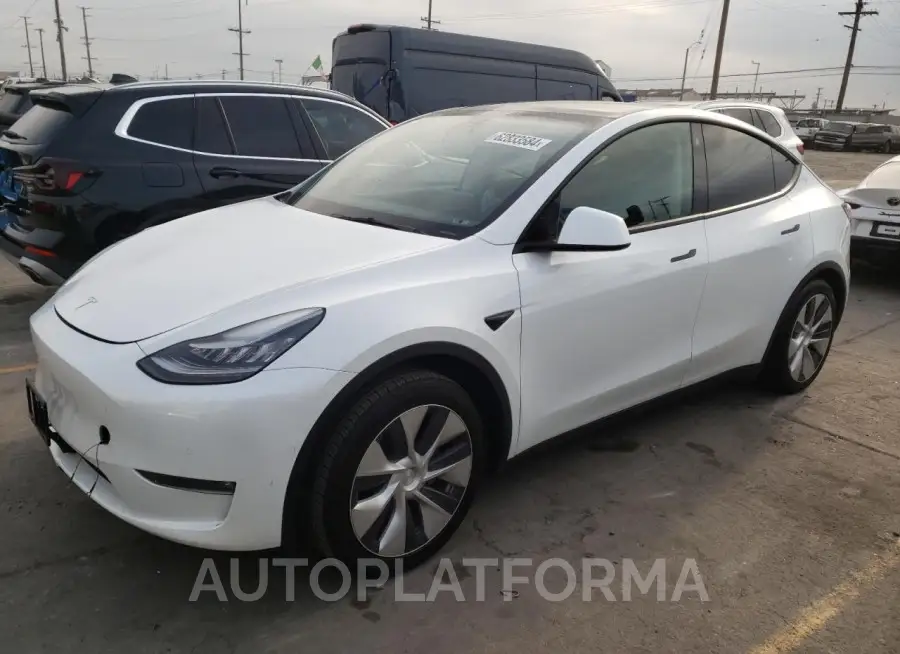 TESLA MODEL Y 2021 vin 5YJYGDED6MF163275 from auto auction Copart