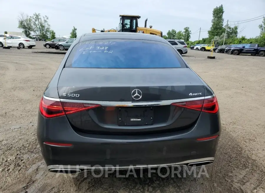 MERCEDES-BENZ S 500 4MAT 2022 vin W1K6F6DB8NA102788 from auto auction Copart