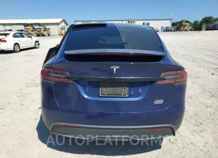 TESLA MODEL X 2022 vin 7SAXCBE60NF354434 from auto auction Copart