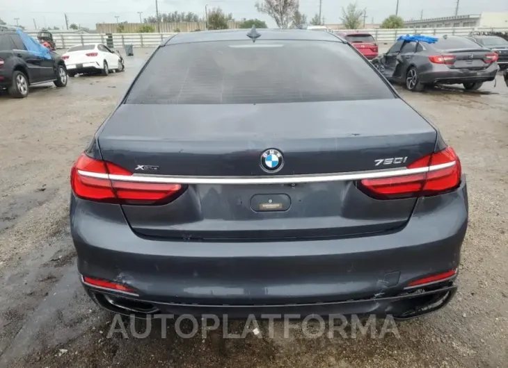 BMW 750 XI 2016 vin WBA7F2C59GG416787 from auto auction Copart