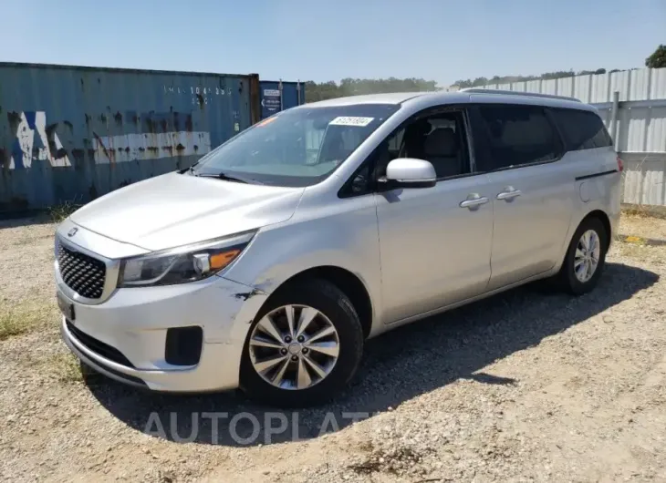 KIA SEDONA LX 2016 vin KNDMB5C13G6091902 from auto auction Copart