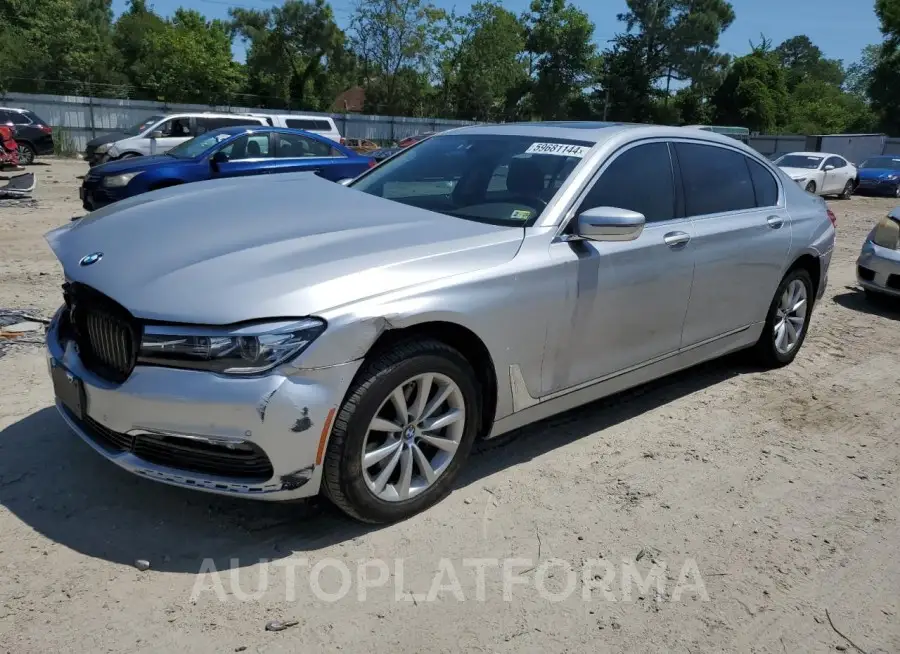 BMW 740 I 2016 vin WBA7E2C5XGG738471 from auto auction Copart