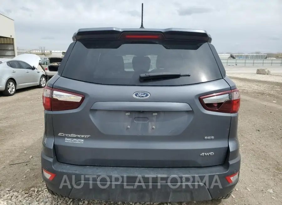 FORD ECOSPORT S 2019 vin MAJ6S3JL3KC254615 from auto auction Copart