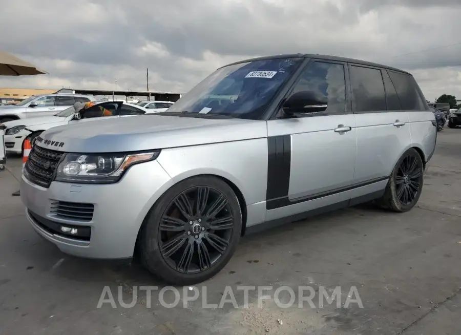 LAND ROVER RANGE ROVE 2016 vin SALGS2KF3GA255681 from auto auction Copart