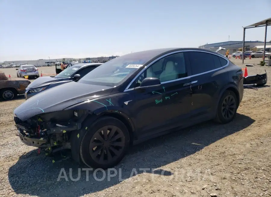 TESLA MODEL X 2018 vin 5YJXCAE22JF142245 from auto auction Copart