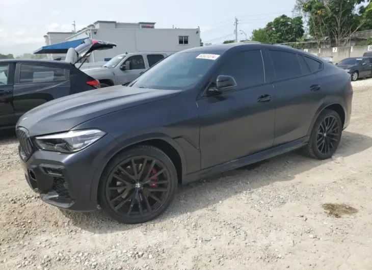 BMW X6 XDRIVE4 2022 vin 5UXCY6C0XN9N41210 from auto auction Copart