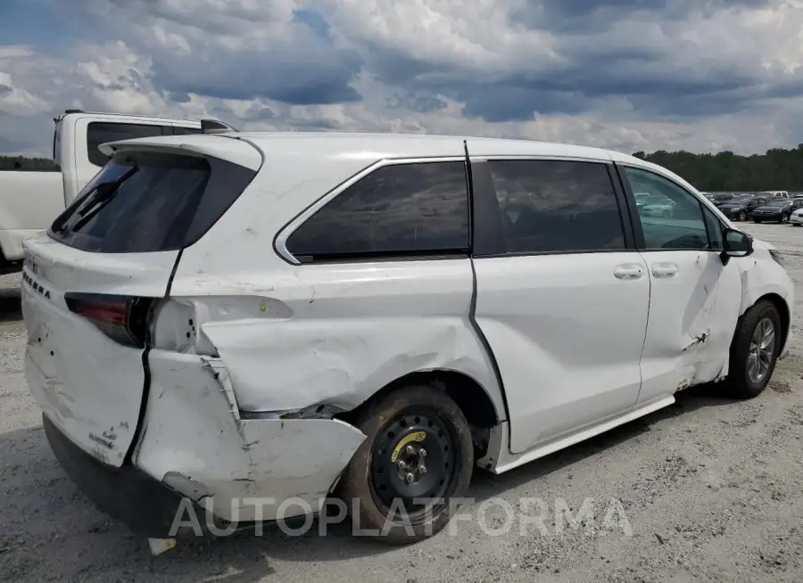 TOYOTA SIENNA LE 2022 vin 5TDKRKEC3NS116634 from auto auction Copart