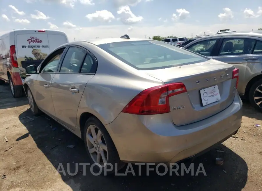 VOLVO S60 2015 vin YV1612TAXF2313877 from auto auction Copart