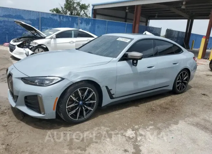 BMW I4 M50 2022 vin WBY33AW09NFM49956 from auto auction Copart