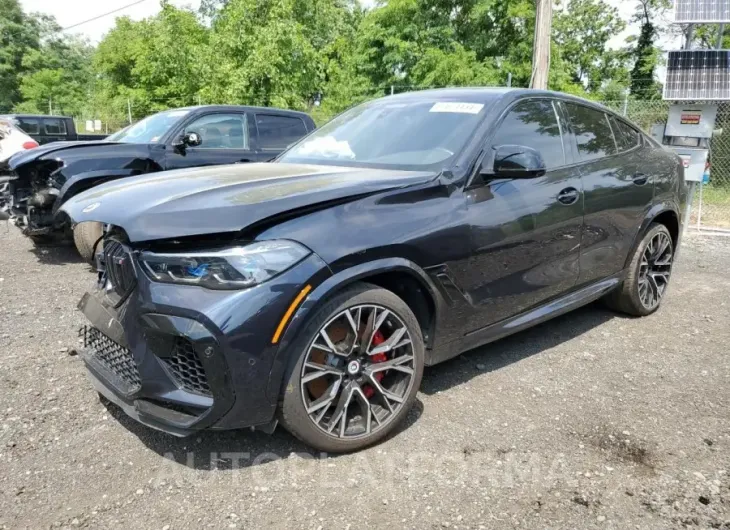 BMW X6 M 2022 vin 5YMCY0C06N9N26936 from auto auction Copart