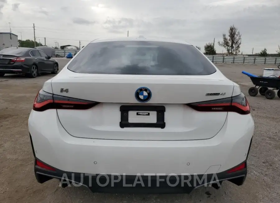 BMW I4 EDRIVE 2023 vin WBY73AW0XPFN60228 from auto auction Copart