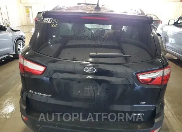 FORD ECOSPORT S 2020 vin MAJ6S3GL1LC359310 from auto auction Copart