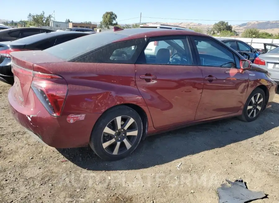 TOYOTA MIRAI 2017 vin JTDBVRBD7HA003188 from auto auction Copart