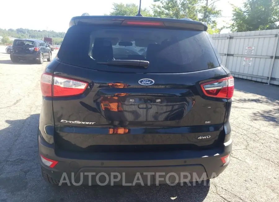 FORD ECOSPORT S 2022 vin MAJ6S3GL7NC472505 from auto auction Copart