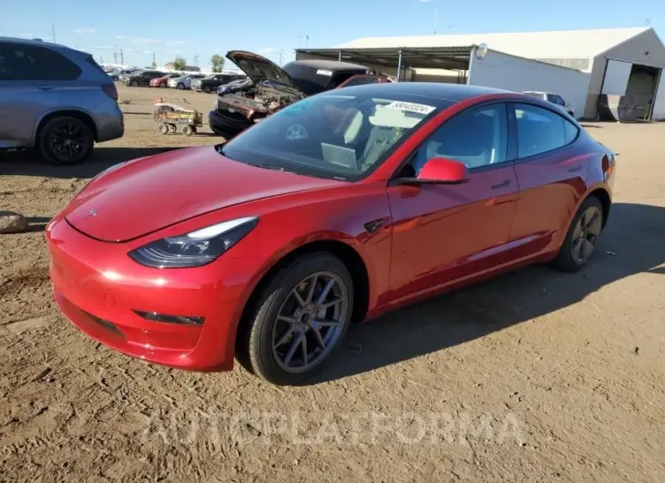 TESLA MODEL 3 2023 vin 5YJ3E1EA8PF709695 from auto auction Copart